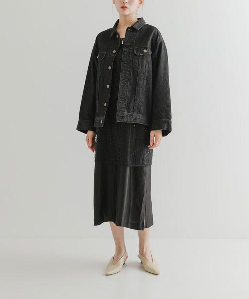 URBAN RESEARCH ROSSO WOMEN（アーバンリサーチ　ロッソ）の「『別注』Lee101 ×ROSSO　JACKET（デニムジャケット・レディース・ブラック・FREE）」の7枚目の写真