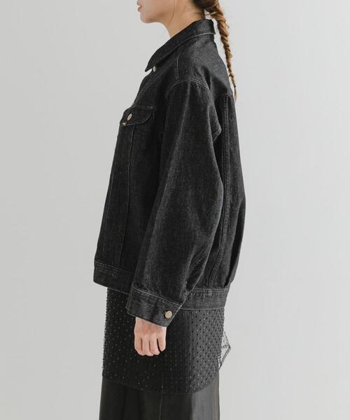 URBAN RESEARCH ROSSO WOMEN（アーバンリサーチ　ロッソ）の「『別注』Lee101 ×ROSSO　JACKET（デニムジャケット・レディース・ブラック・FREE）」の9枚目の写真