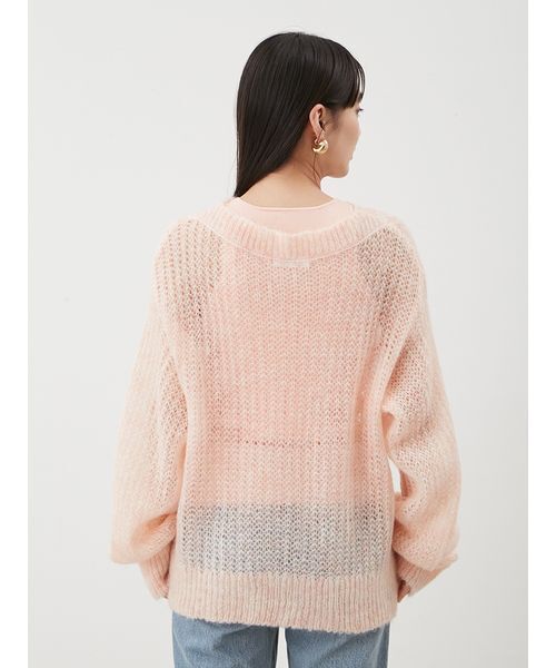 Mila Owen(ミラオーウェン)の「タンクSETローゲージモヘアルーズプルオーバー(ニット/セーター・レディース・ブラウン/ピンク/アイボリー・F)」の7枚目の写真