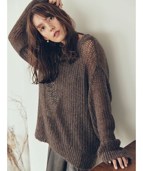 ETRE TOKYO エトレ フロントボタンミドルゲージニットプルオーバー 新品 ETRE TOKYO（エトレトウキョウ）の「フロントボタンミドルゲージニット