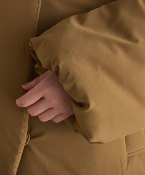 COLLAGE GALLARDAGALANTE（コラージュガリャルダガランテ）の「ウォッシャブル中綿ジャケット（その他アウター・レディース・キャメル/ブラック・FREE）」の7枚目の写真