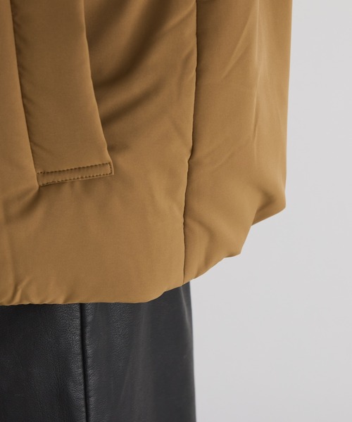 COLLAGE GALLARDAGALANTE（コラージュガリャルダガランテ）の「ウォッシャブル中綿ジャケット（その他アウター・レディース・キャメル/ブラック・FREE）」の9枚目の写真