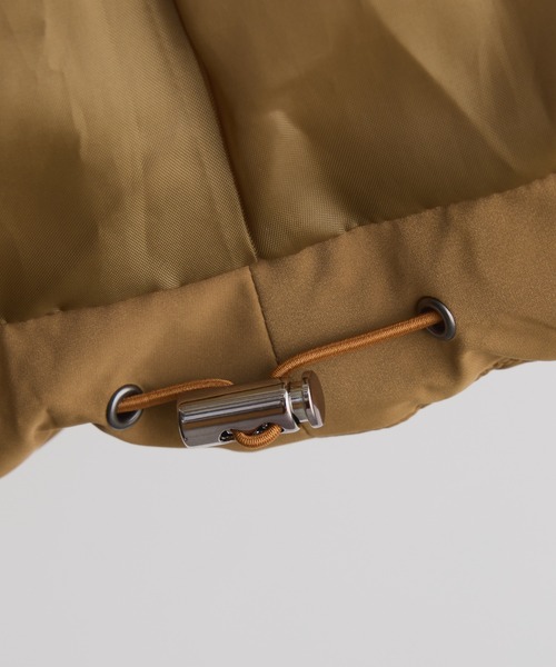 COLLAGE GALLARDAGALANTE（コラージュガリャルダガランテ）の「ウォッシャブル中綿ジャケット（その他アウター・レディース・キャメル/ブラック・FREE）」の12枚目の写真