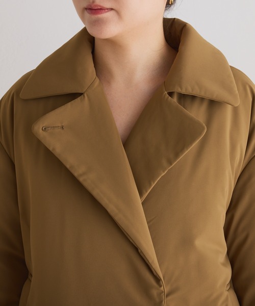 COLLAGE GALLARDAGALANTE（コラージュガリャルダガランテ）の「ウォッシャブル中綿ジャケット（その他アウター・レディース・キャメル/ブラック・FREE）」の15枚目の写真