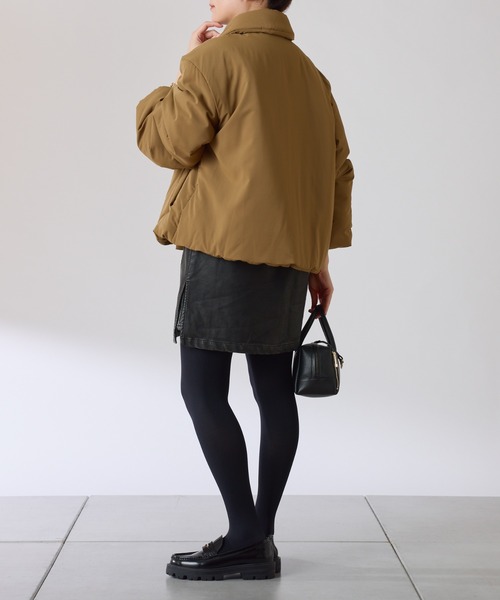 COLLAGE GALLARDAGALANTE（コラージュガリャルダガランテ）の「ウォッシャブル中綿ジャケット（その他アウター・レディース・キャメル/ブラック・FREE）」の20枚目の写真