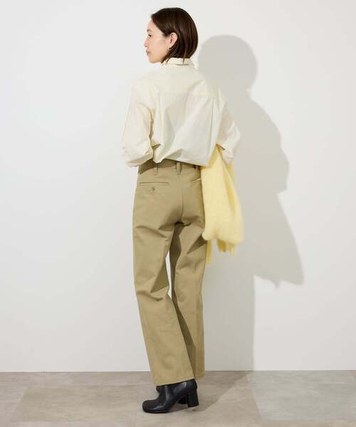 SLOBE IENA（スローブイエナ）の「《WEB限定/追加》HAPPYCOLOR SHIRT（シャツ/ブラウス・レディース・ブラウン/サックスブルー/ピンク/イエロー/ライトグリーン・FREE）」の7枚目の写真