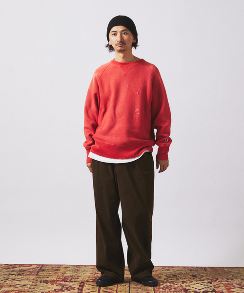 Champion(チャンピオン)の「CHAMPION / チャンピオン 別注 リバースウィーブ(R) オーバーダイ スウェット(スウェット・メンズ・ブラック系その他/Red/シャーベット/スカイブルー/バーガンディー・MEDIUM/LARGE/X-LARGE)」の6枚目の写真