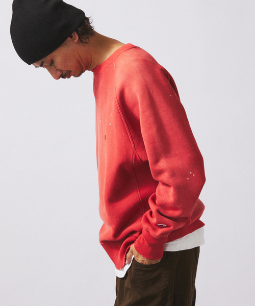 Champion(チャンピオン)の「CHAMPION / チャンピオン 別注 リバースウィーブ(R) オーバーダイ スウェット(スウェット・メンズ・ブラック系その他/Red/シャーベット/スカイブルー/バーガンディー・MEDIUM/LARGE/X-LARGE)」の10枚目の写真