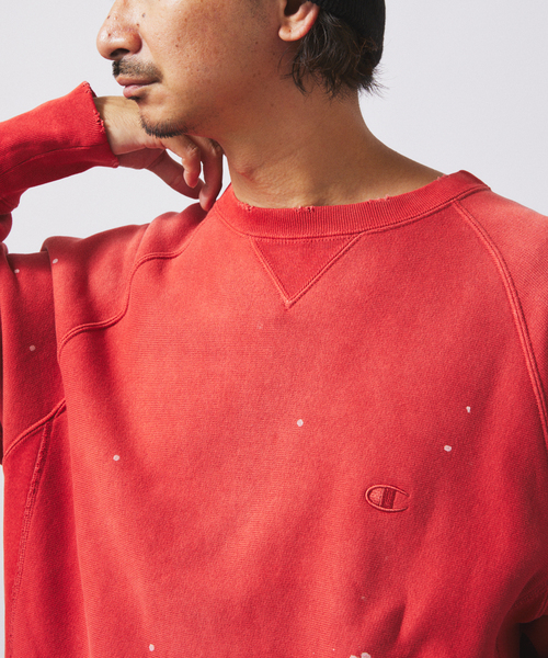 美品 CHAMPION 別注 リバースウィーブ オーバーダイ スウェット Champion トレーナー スウェット CHAMPION / チャンピオン 別注