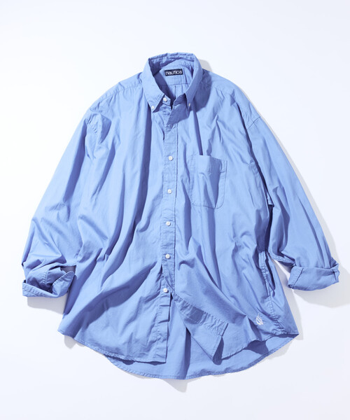 NAUTICA（ノーティカ）の「NAUTICA/ノーティカ ヴィンテージライク ブロードBDシャツ（シャツ/ブラウス・メンズ・サックスブルー/ネイビー/ブラック/グリーン/ホワイト・X-LARGE/MEDIUM/LARGE）」の5枚目の写真