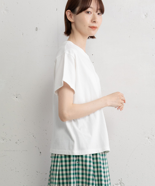 POU DOU DOU(プードゥドゥ)の「フロントレースタックプルオーバー(Tシャツ/カットソー・レディース・ブラック/オフホワイト・M)」の4枚目の写真