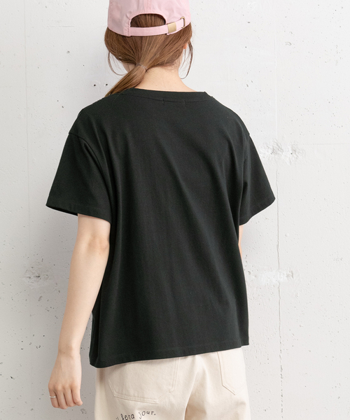 POU DOU DOU(プードゥドゥ)の「フロントレースタックプルオーバー(Tシャツ/カットソー・レディース・ブラック/オフホワイト・M)」の18枚目の写真