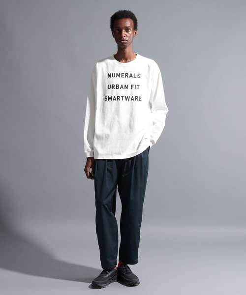 NUMERALS（ヌメラルズ）の「【NUMERALS】フロントプリントロングスリーブTEE（Tシャツ/カットソー・メンズ・オフホワイト/ピンク/ブラック・LARGE/MEDIUM）」の4枚目の写真