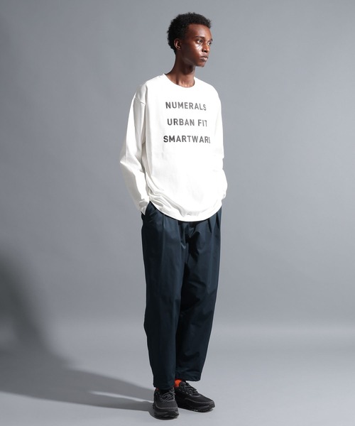 NUMERALS（ヌメラルズ）の「【NUMERALS】フロントプリントロングスリーブTEE（Tシャツ/カットソー・メンズ・オフホワイト/ピンク/ブラック・LARGE/MEDIUM）」の5枚目の写真