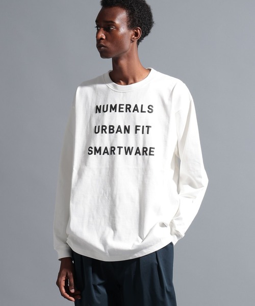 NUMERALS（ヌメラルズ）の「【NUMERALS】フロントプリントロングスリーブTEE（Tシャツ/カットソー・メンズ・オフホワイト/ピンク/ブラック・LARGE/MEDIUM）」の6枚目の写真