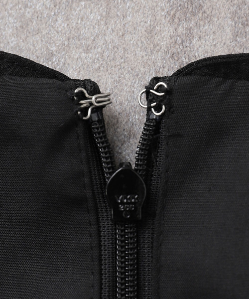 La TOTALITE（ラトータリテ）の「【洗える】ペプラムレイヤードワンピース（ワンピース・レディース・ブラック/ウッド・38/36）」の11枚目の写真