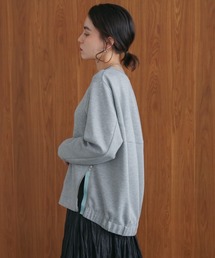 シルキーダンボールサイドファスナープルオーバー