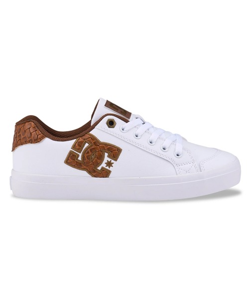 DC SHOES（ディーシーシューズ）の「CHELSEA PLUS SE SN/DCレディースローカットスニーカー（スニーカー・レディース・ホワイト×ピンク/ウィート・25cm/24.5cm/24cm/23.5cm/23cm）」の9枚目の写真