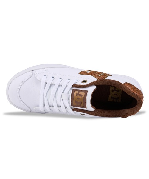 DC SHOES（ディーシーシューズ）の「CHELSEA PLUS SE SN/DCレディースローカットスニーカー（スニーカー・レディース・ホワイト×ピンク/ウィート・25cm/24.5cm/24cm/23.5cm/23cm）」の11枚目の写真