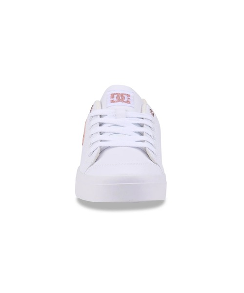 DC SHOES（ディーシーシューズ）の「CHELSEA PLUS SE SN/DCレディースローカットスニーカー（スニーカー・レディース・ホワイト×ピンク/ウィート・25cm/24.5cm/24cm/23.5cm/23cm）」の6枚目の写真