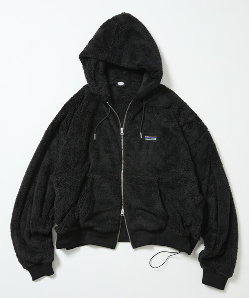 セール】限定展開 リラックスフィット ワンポイント シャギーフリース