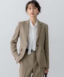 a1495 23区 ニジュウサンク【46】テーラードジャケット コットン 黒 a1495 23区 ニジュウサンク46テーラードジャケット コットン 黒