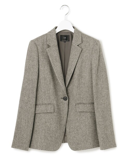 洗える】ウールライクカルゼ テーラード ジャケット（テーラード