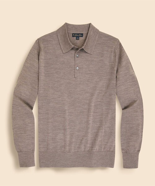 BROOKS BROTHERS(ブルックスブラザーズ)の「メリノウール ポロセーター(ニット/セーター・メンズ・ブラウン・X-LARGE/LARGE/MEDIUM/SMALL)」の1枚目の写真
