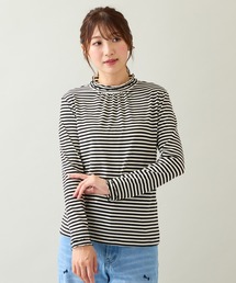 【大人気アイテム】【吸湿発熱】ラグウォームカットソー/ボーダー