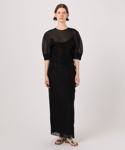 TOMORROWLAND (トゥモローランド)の「GABRIELA HEARST CORETTA DRESS(ワンピース・レディース・ブラック・38)」の2枚目の写真