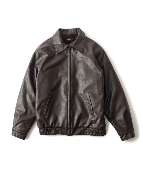 Subciety(サブサエティ)の「Fur lining faux leather jkt(ブルゾン・メンズ・ブラウン/ブラック・LARGE/MEDIUM/SMALL/X-LARGE)」の6枚目の写真