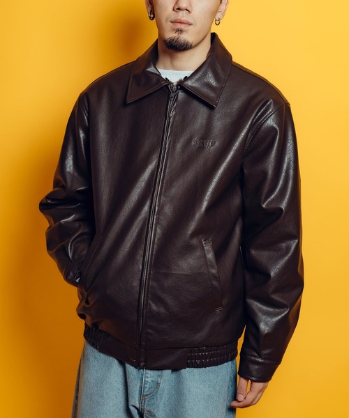 Subciety(サブサエティ)の「Fur lining faux leather jkt(ブルゾン・メンズ・ブラウン/ブラック・LARGE/MEDIUM/SMALL/X-LARGE)」の18枚目の写真