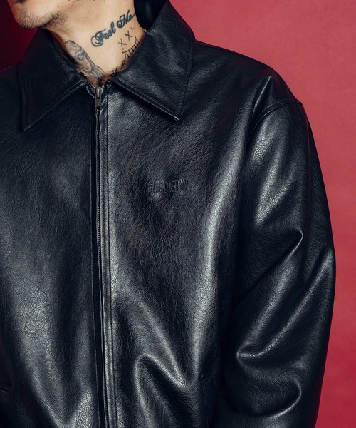 Subciety(サブサエティ)の「Fur lining faux leather jkt(ブルゾン・メンズ・ブラウン/ブラック・LARGE/MEDIUM/SMALL/X-LARGE)」の12枚目の写真