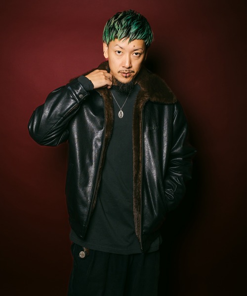Subciety(サブサエティ)の「Fur lining faux leather jkt(ブルゾン・メンズ・ブラウン/ブラック・LARGE/MEDIUM/SMALL/X-LARGE)」の20枚目の写真