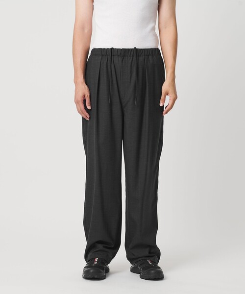 koti BEAUTY&YOUTH（コティ ビューティアンドユース）の「＜koti BEAUTY&YOUTH＞メリノウール イージー ワンプリーツ パンツ ウォッシャブル（その他パンツ・メンズ・ダークグレー/ブラック・S/L/M）」の9枚目の写真