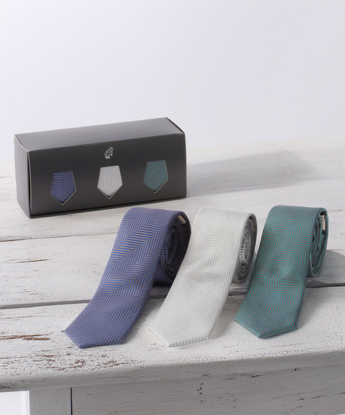 ネクタイ【5本セット】 ピュアシルク100%ネクタイ ギフト 3本セット ナロータイ（ネクタイ