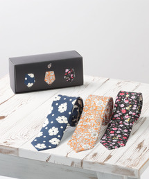 Quit Running（クイトランニング）の「ピュアシルク100%ネクタイ ギフト 3本セット ナロータイ（ネクタイ）」