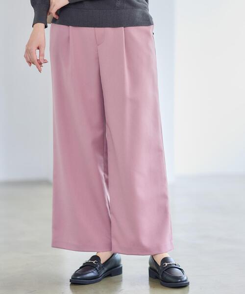 Reflect（リフレクト）の「【すっきりシルエット】ワイドクロップドパンツ（その他パンツ・レディース・ブラウン系その他/ベビーピンク/ダークグレー/ブラック・17/13/11/09/07/05/15 ）」の14枚目の写真