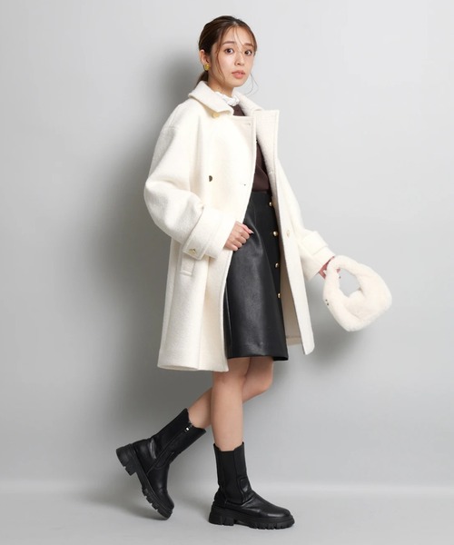 JUSGLITTY(ジャスグリッティー)の「スタンダードPコート(ダウンジャケット/コート・レディース・ホワイト系その他・2/1)」の2枚目の写真