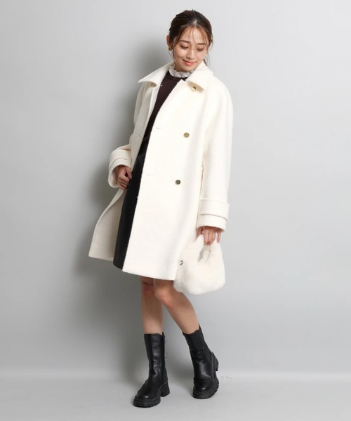 JUSGLITTY(ジャスグリッティー)の「スタンダードPコート(ダウンジャケット/コート・レディース・ホワイト系その他・2/1)」の4枚目の写真