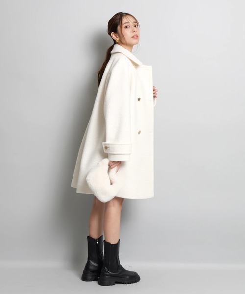 JUSGLITTY(ジャスグリッティー)の「スタンダードPコート(ダウンジャケット/コート・レディース・ホワイト系その他・2/1)」の5枚目の写真