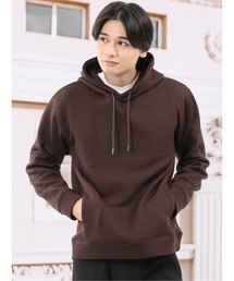 m.f.editorial（エムエフエディトリアル）の「【ストレッチ】m.f.エディトリアル メンズ ふくれジャガード 長袖プルパーカー（パーカー）」