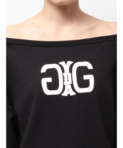 GYDA（ジェイダ）の「アームギャザーSymmetry GYDAオフショルスウェットトップス（スウェット・レディース・ブラウン/オフホワイト/ブラック・FREE）」の15枚目の写真