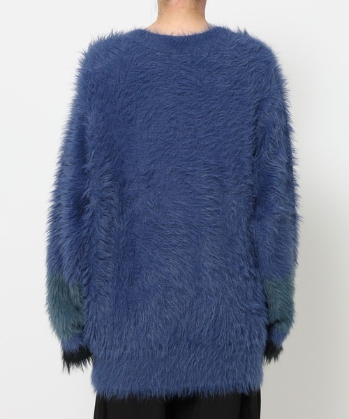 HARE(ハレ)の「ハイショクロングシャギーVネックカーディガン(HARE)(カーディガン/ボレロ・レディース・バーガンディー/ブラック/ブルー・FREE)」の19枚目の写真