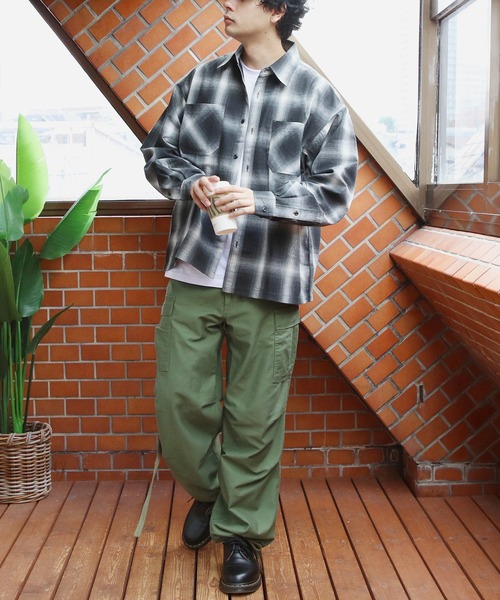 8(eight)(エイト)の「リサイクル糸オンブレチェックシャツ(シャツ/ブラウス・メンズ・ブラック/ブルー/ブラウン・MEDIUM/X-LARGE/LARGE)」の16枚目の写真