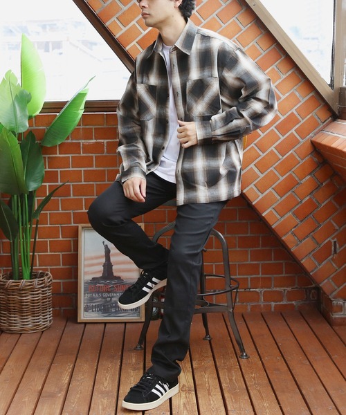 8(eight)(エイト)の「リサイクル糸オンブレチェックシャツ(シャツ/ブラウス・メンズ・ブラック/ブルー/ブラウン・MEDIUM/X-LARGE/LARGE)」の20枚目の写真