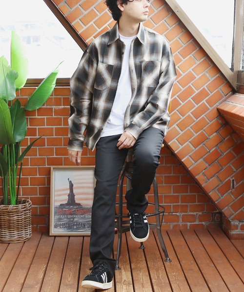 8(eight)(エイト)の「リサイクル糸オンブレチェックシャツ(シャツ/ブラウス・メンズ・ブラック/ブルー/ブラウン・MEDIUM/X-LARGE/LARGE)」の22枚目の写真