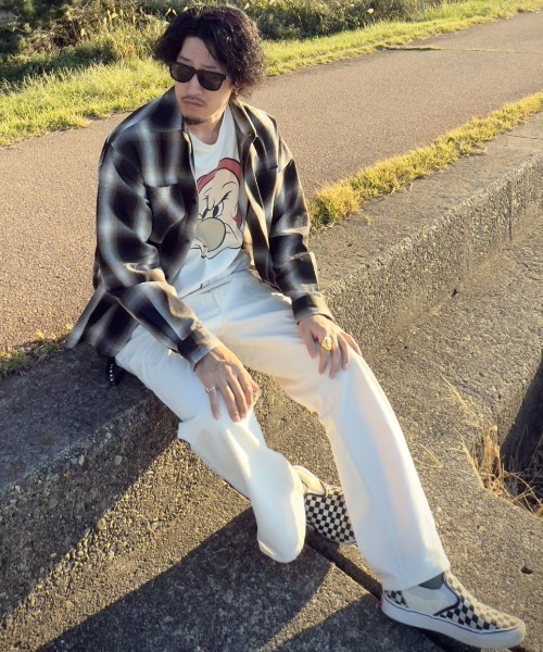 8(eight)(エイト)の「リサイクル糸オンブレチェックシャツ(シャツ/ブラウス・メンズ・ブラック/ブルー/ブラウン・MEDIUM/X-LARGE/LARGE)」の7枚目の写真