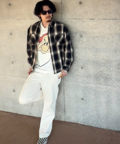 8(eight)(エイト)の「リサイクル糸オンブレチェックシャツ(シャツ/ブラウス・メンズ・ブラック/ブルー/ブラウン・MEDIUM/X-LARGE/LARGE)」の10枚目の写真