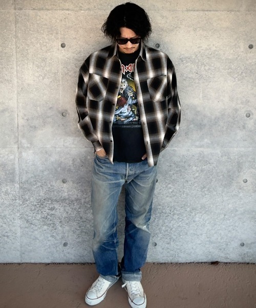 8(eight)(エイト)の「リサイクル糸オンブレチェックシャツ(シャツ/ブラウス・メンズ・ブラック/ブルー/ブラウン・MEDIUM/X-LARGE/LARGE)」の11枚目の写真